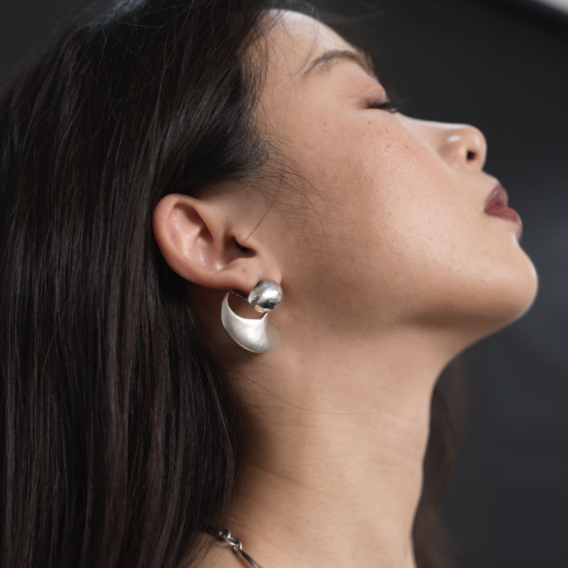 Whetstone Scoop Orbit Earrings