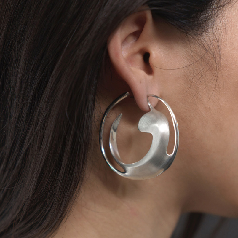 Whetstone Scoop Echo Loop Earrings