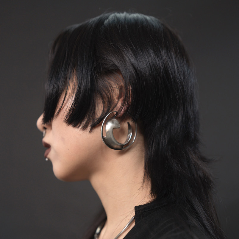 Whetstone Scoop Echo Loop Earrings