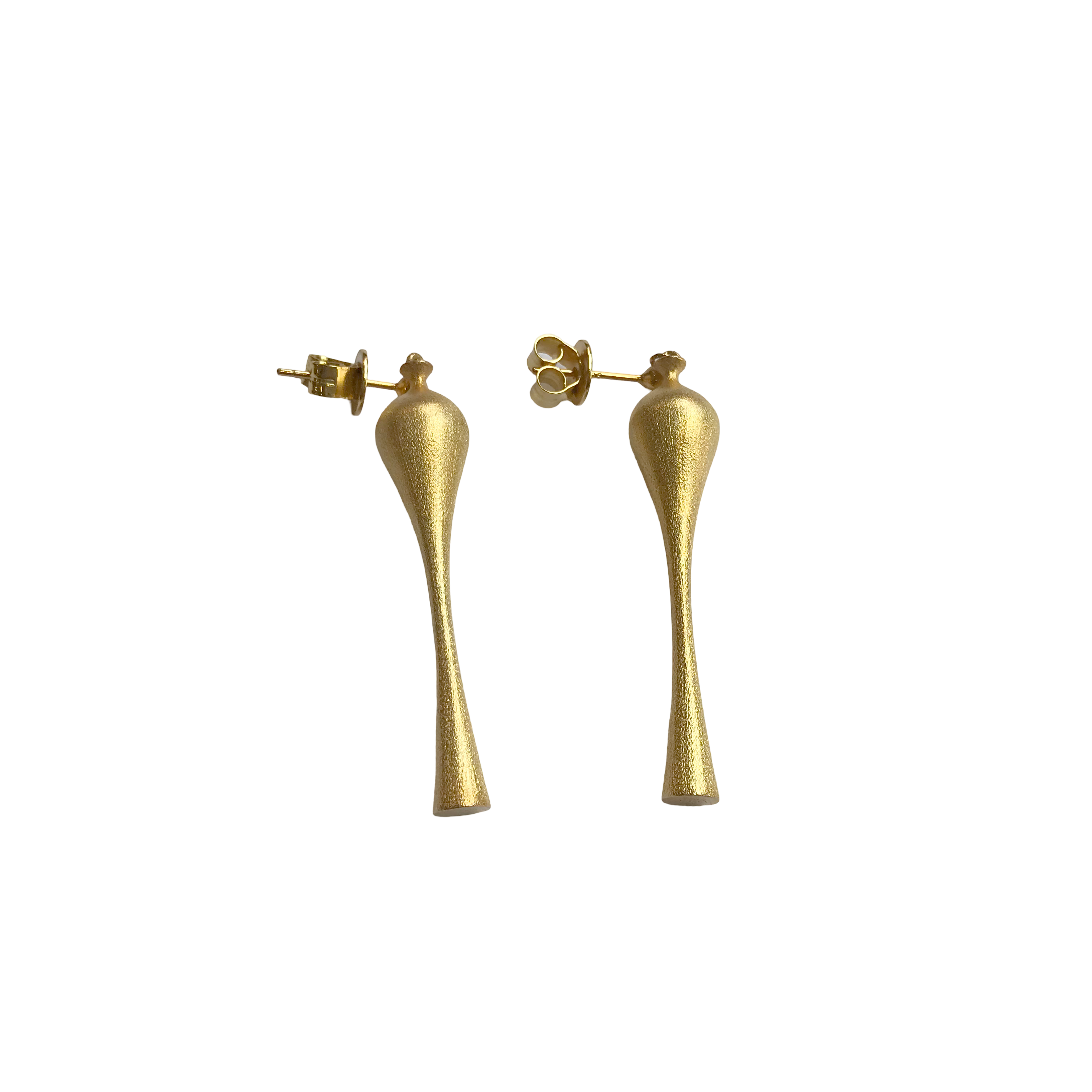 YUHU Jade-vase Earrings Gold