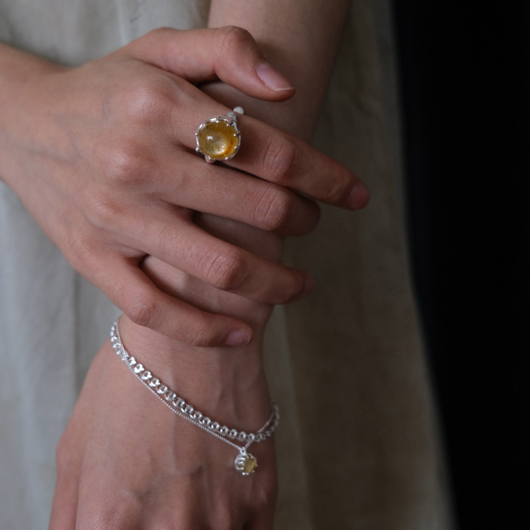 FOUNDRY BOUNDARY Starring Rutilated Quartz Bracelet