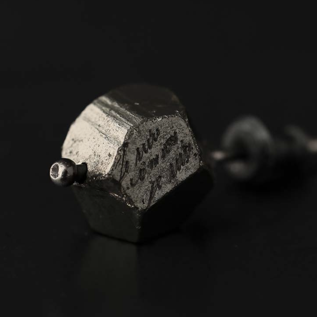 Death Pyrite Earring