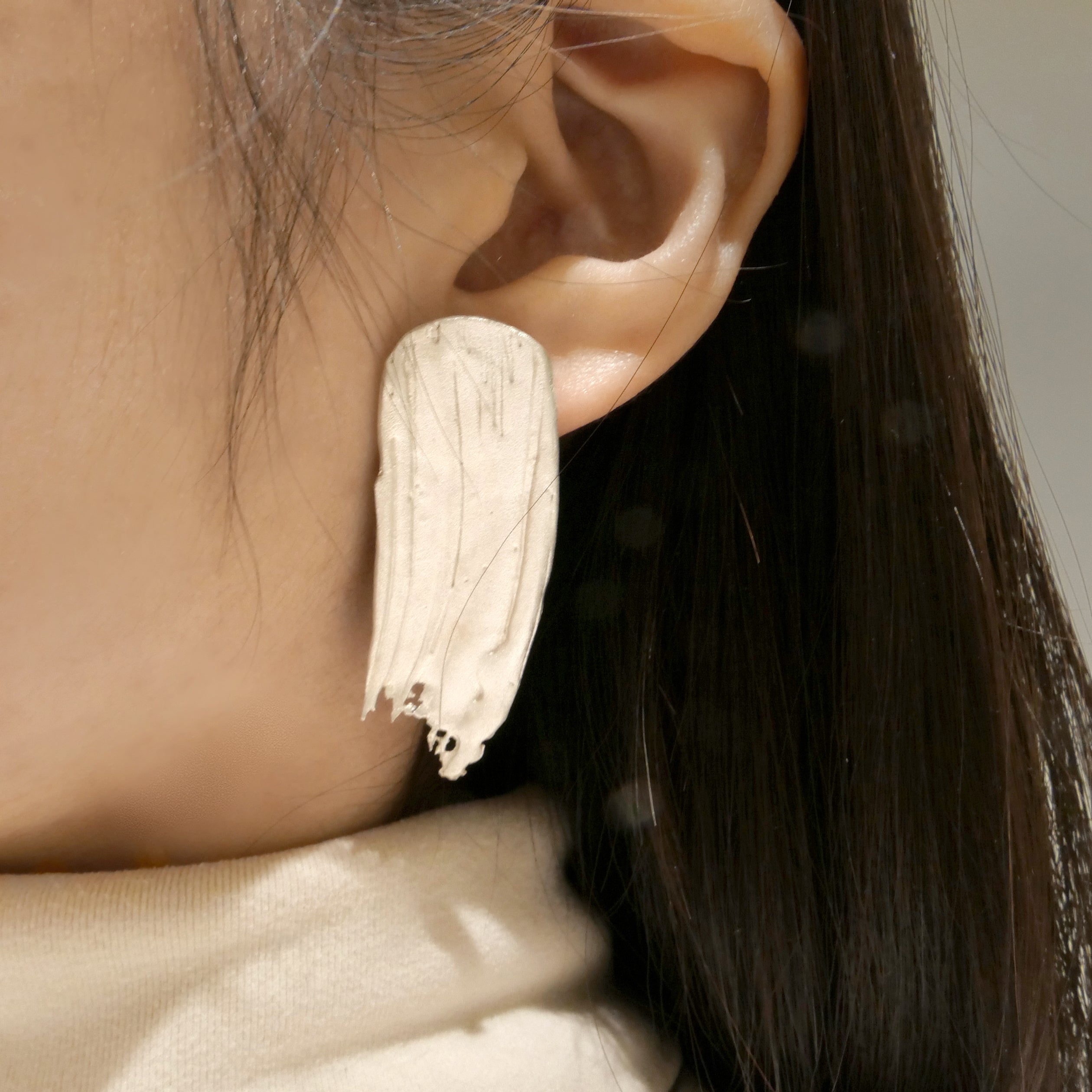 Mass Lee Portrait Earrings Silver