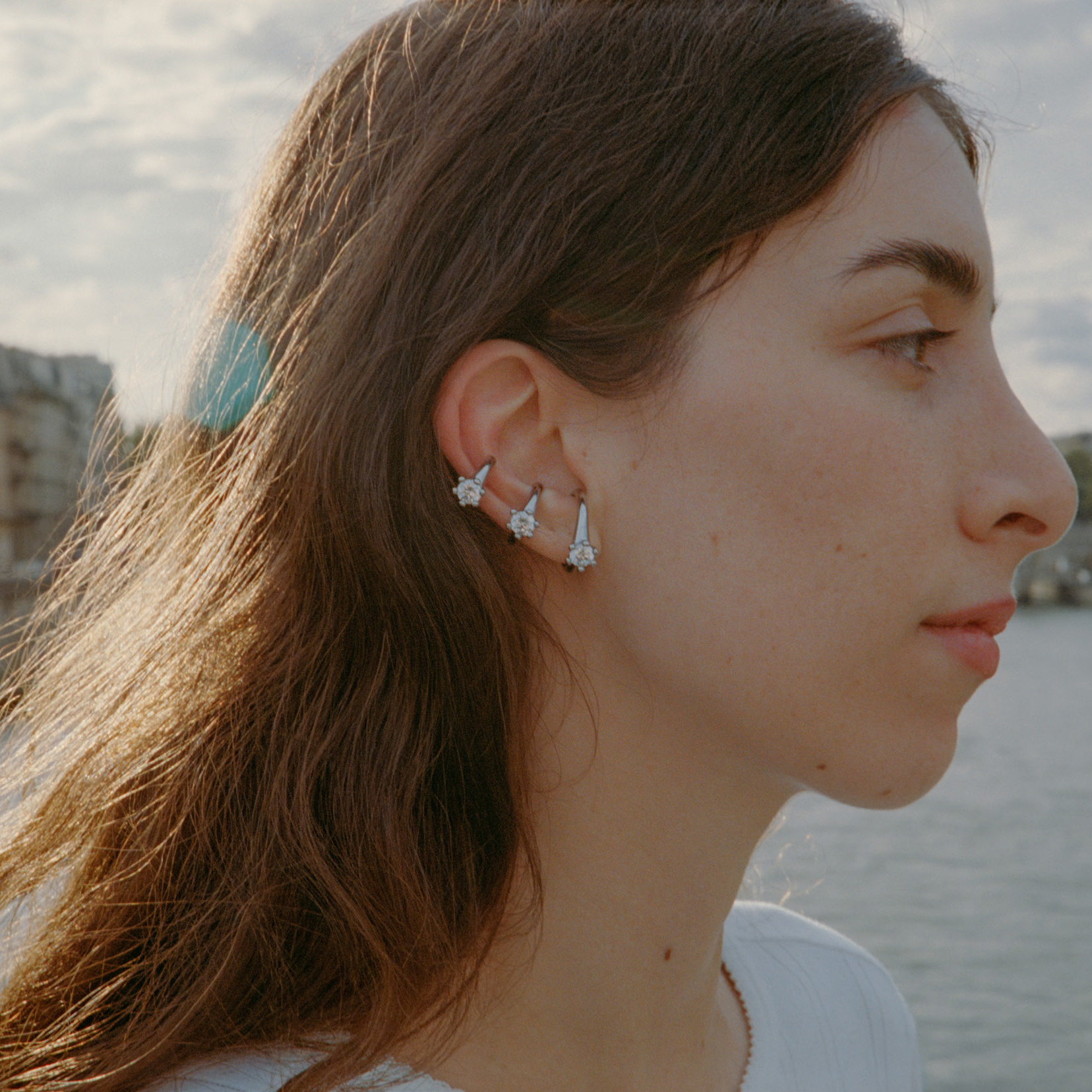 D'heygere The Singe Bride Solitaire Ear Wrap