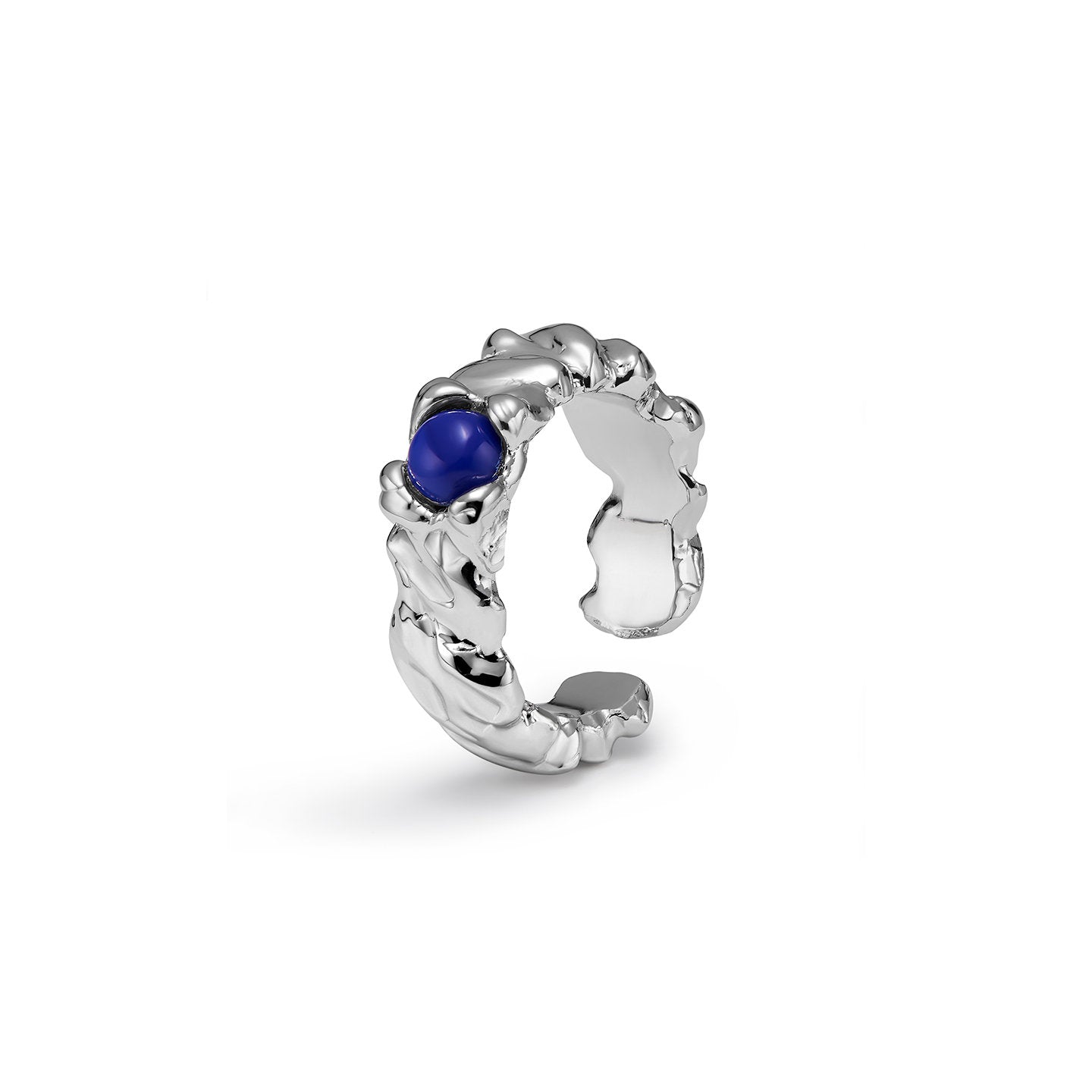 RoundFace Touch Silver Ring
