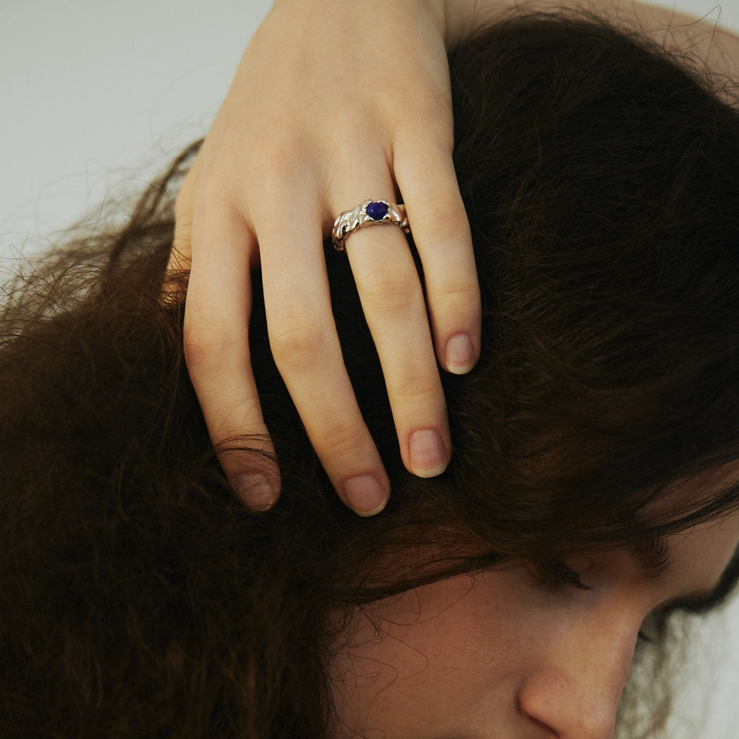 RoundFace Touch Silver Ring