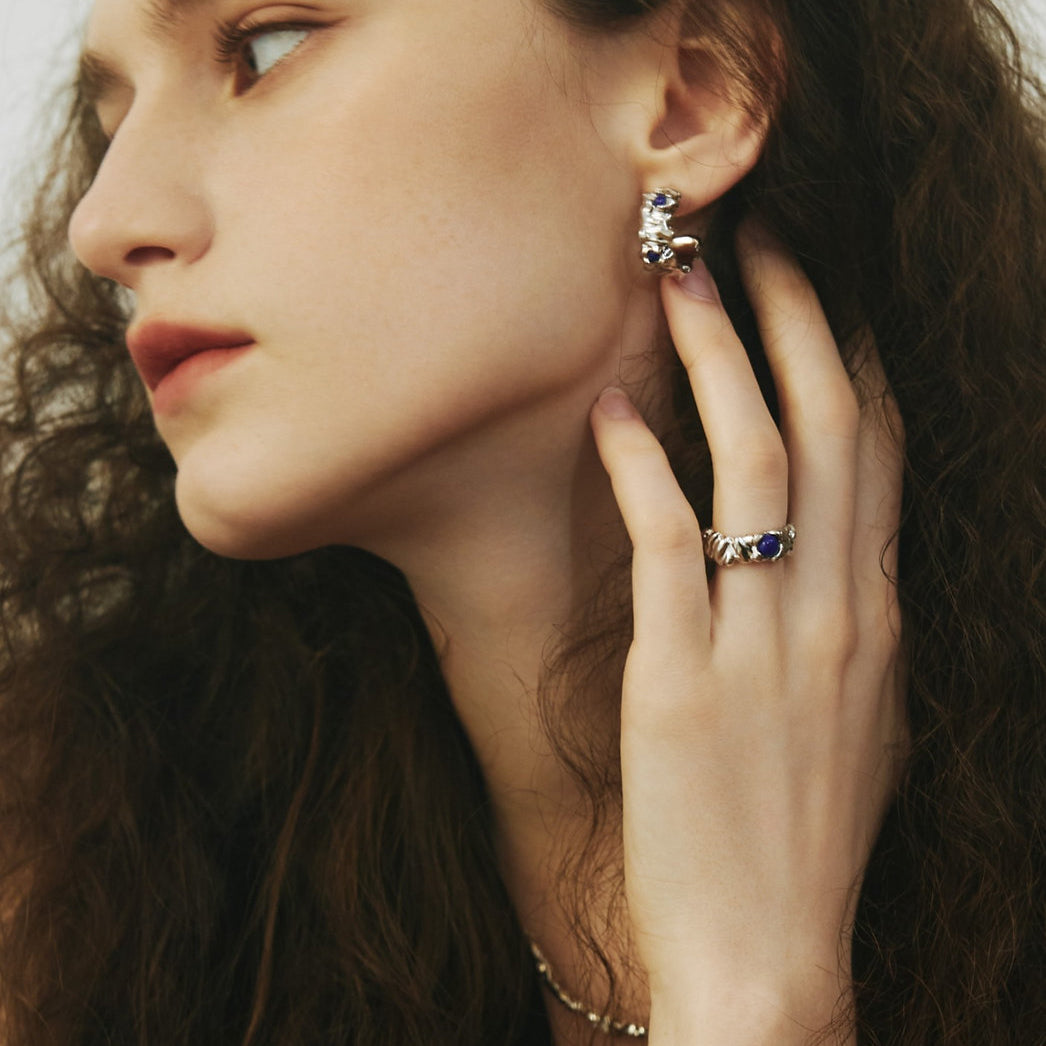 RoundFace Touch Silver Ring