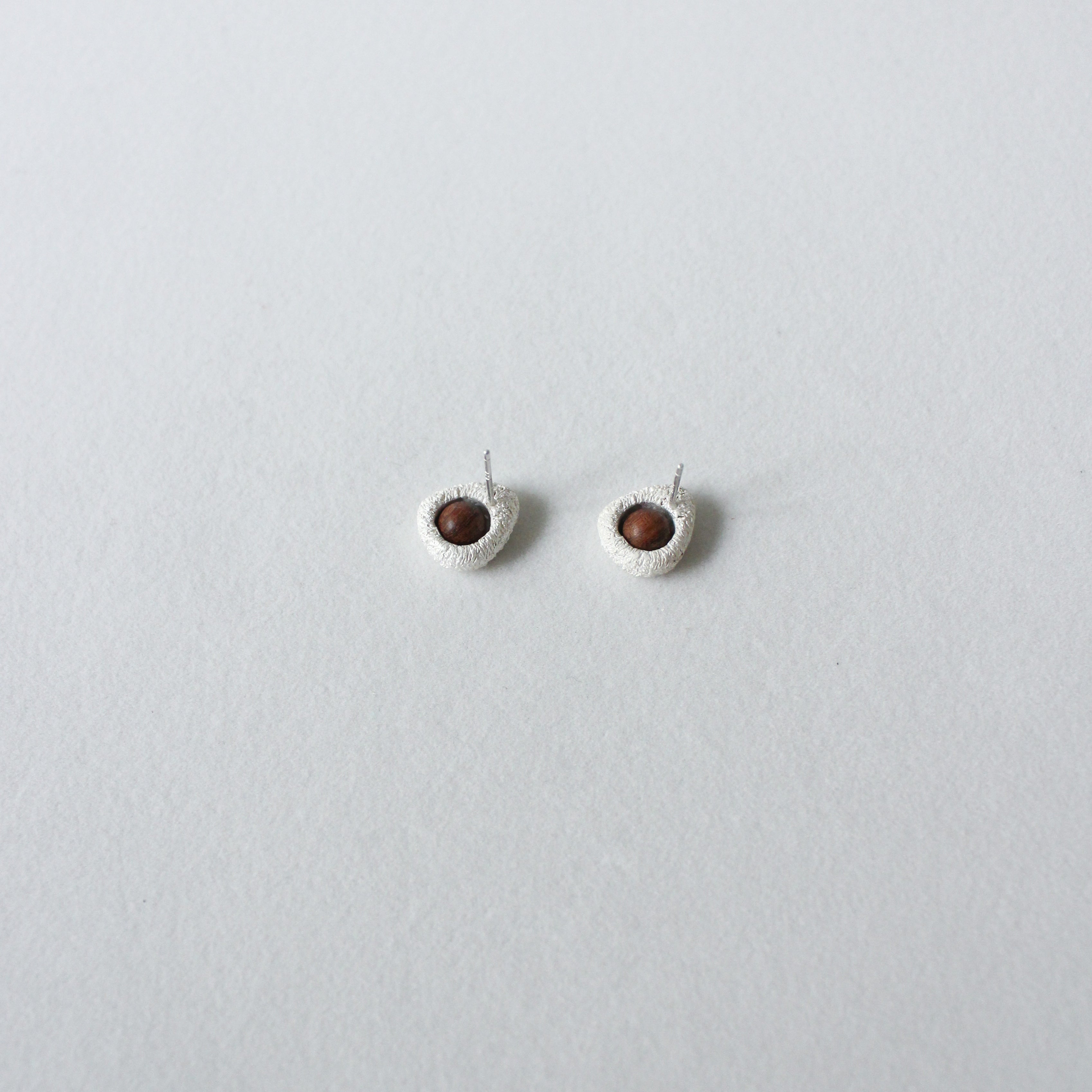 QIQI Pip  Small Earrings in Zebra Wood