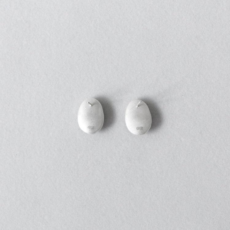 QIQI Contour Small Ebony Wood Earrings