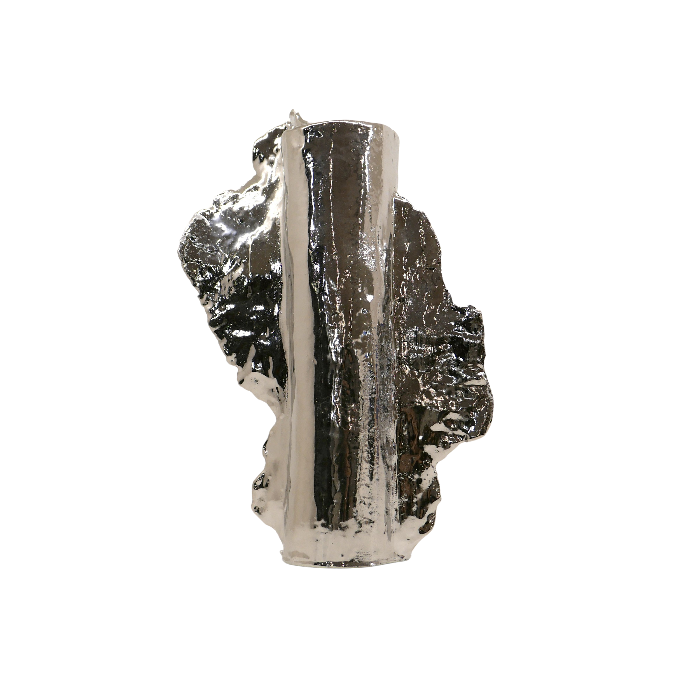 Contain Space Unbridled Flow Silver Vase