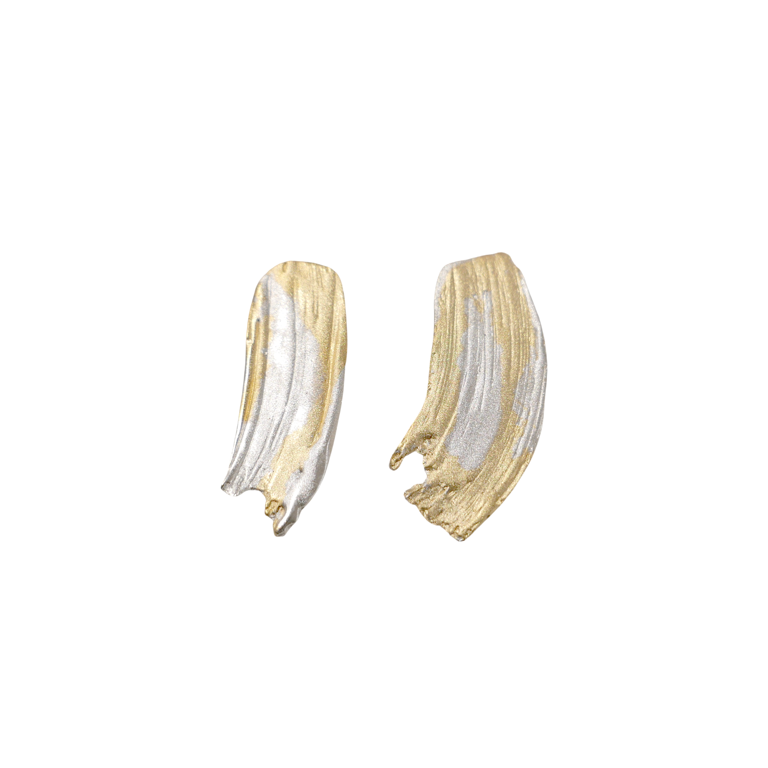 Mass Lee Portrait Earrings Golden and Silver