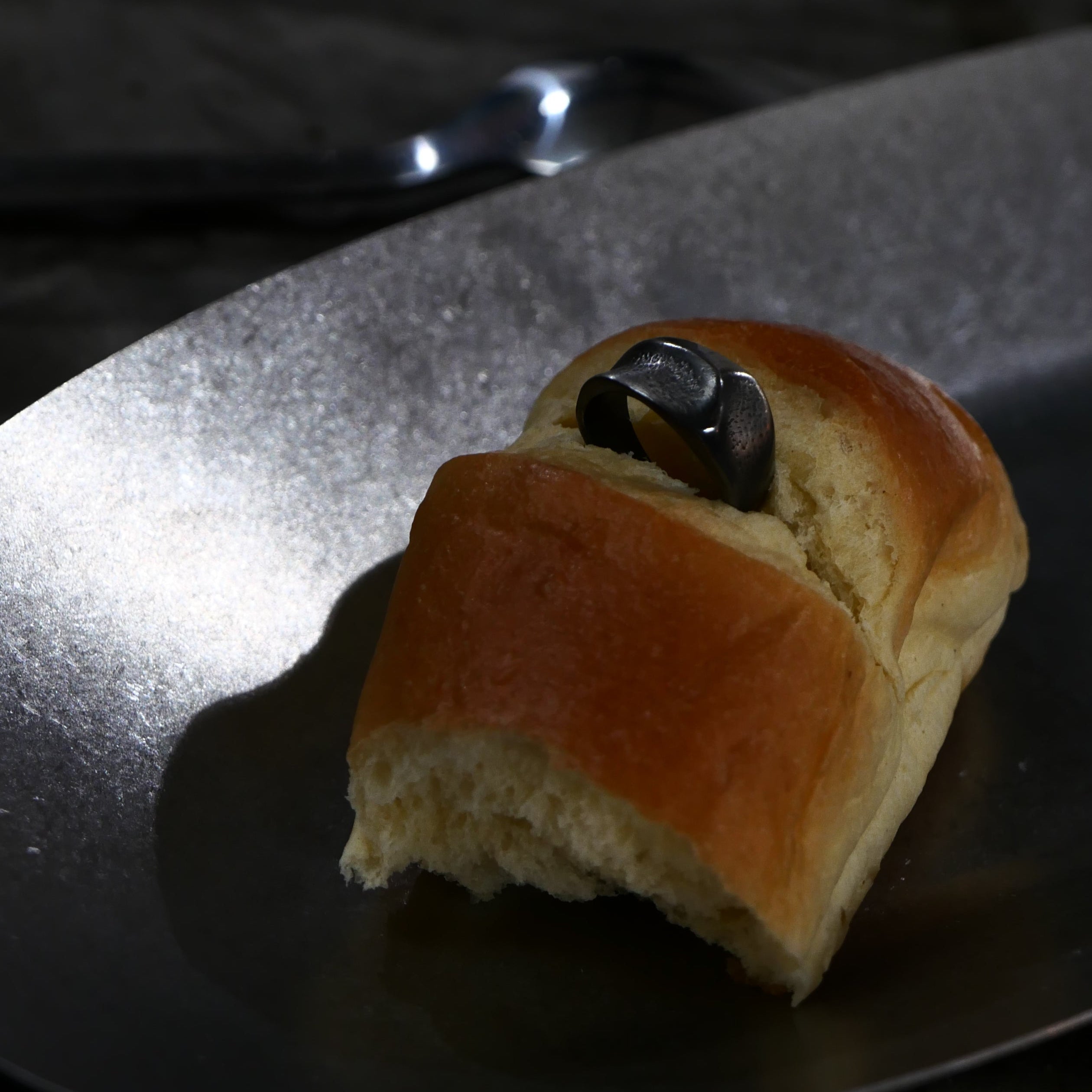 Whetstone Scoop Imprint Signet Ring