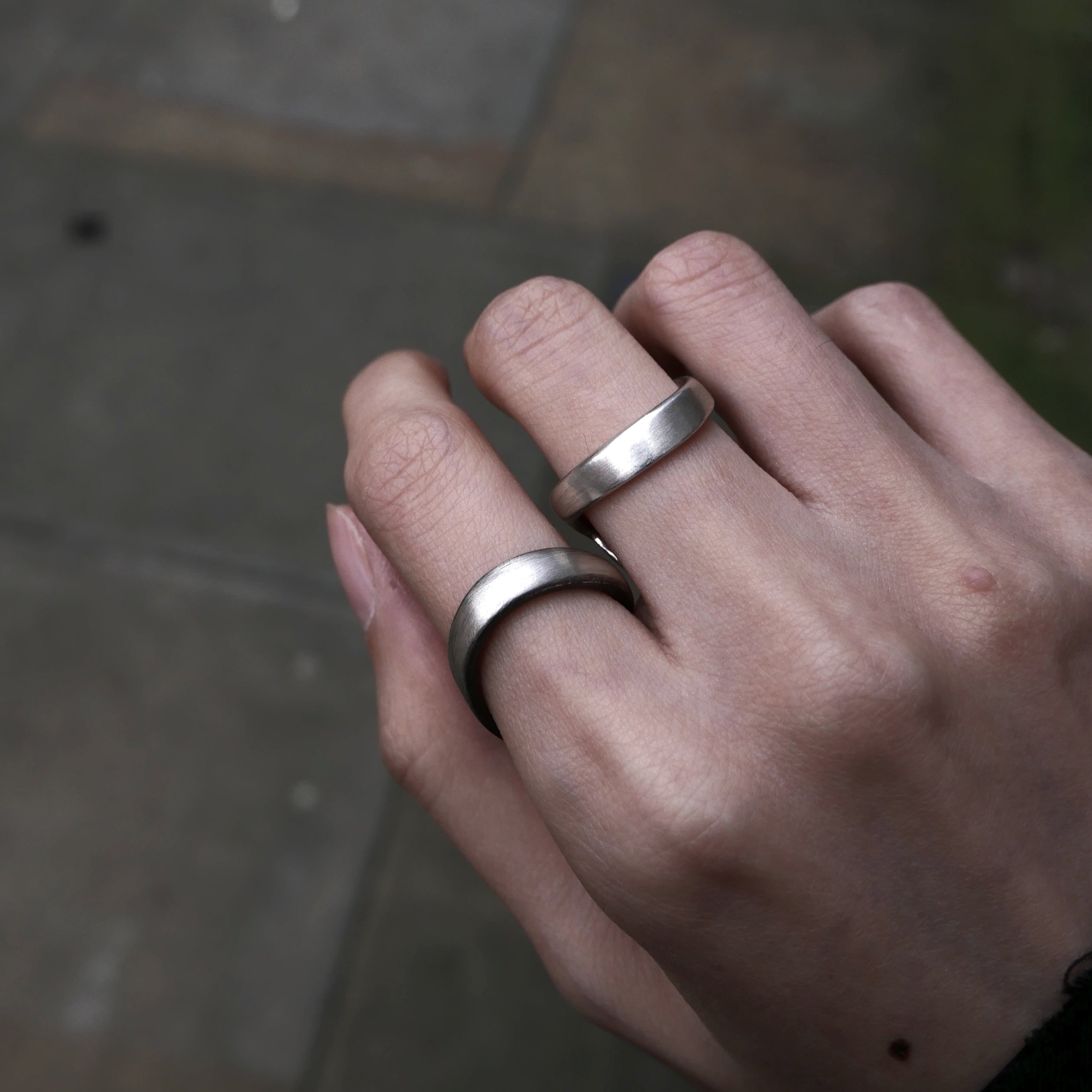 Whetstone Scoop Pierce Ring