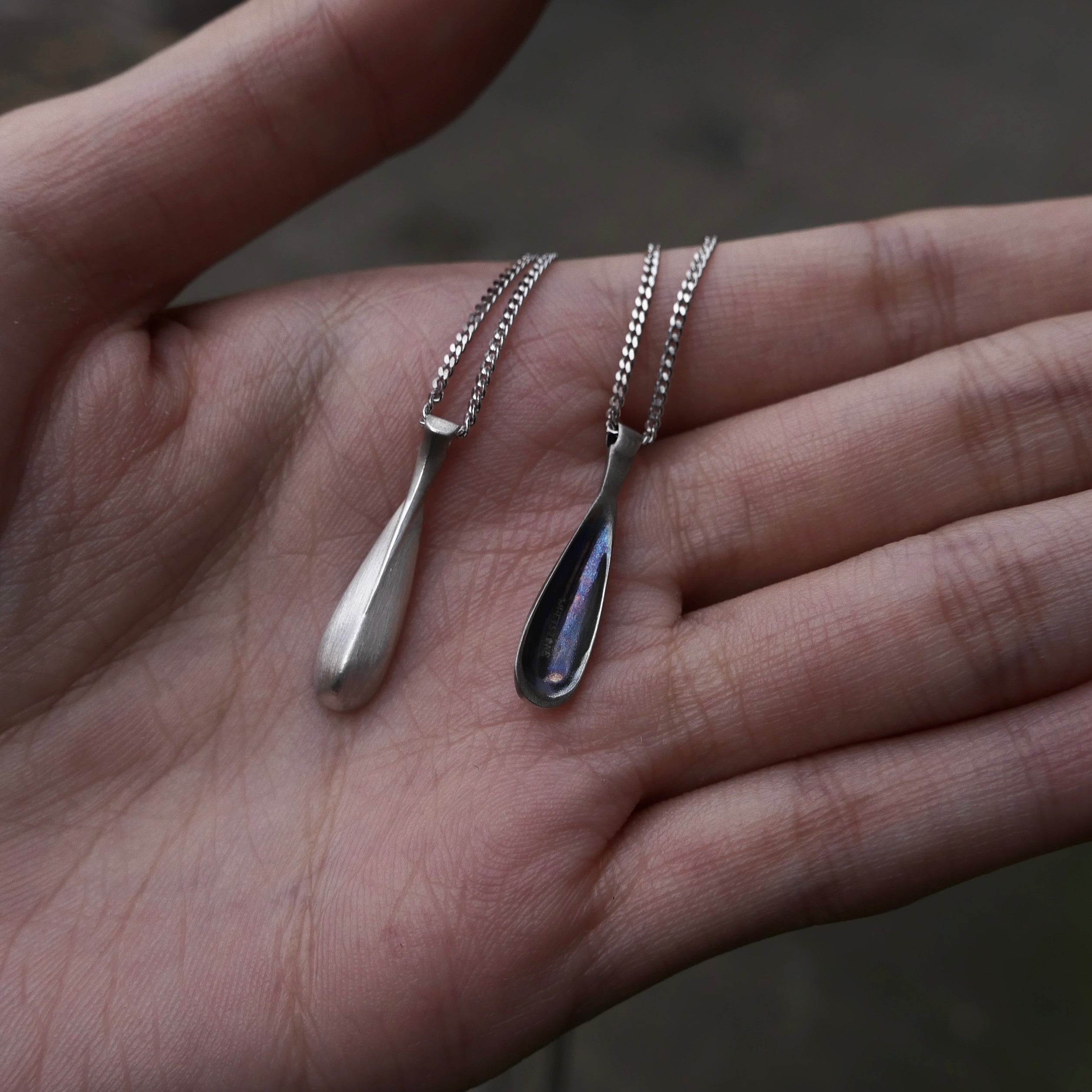 Whetstone Scoop Drop Pendant