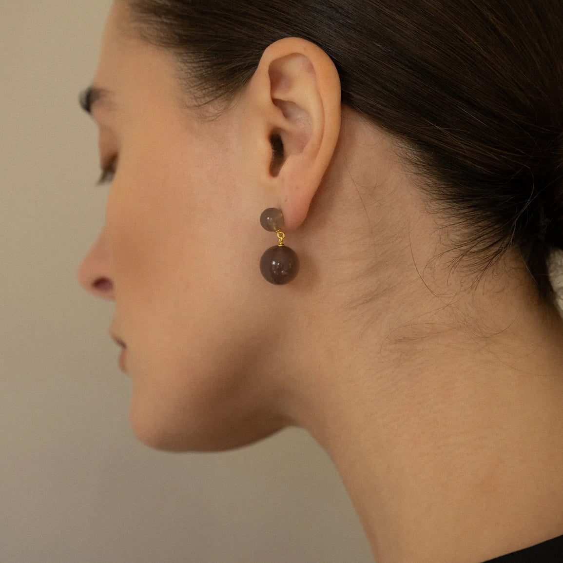 YUHU Orbit Earrings Dust