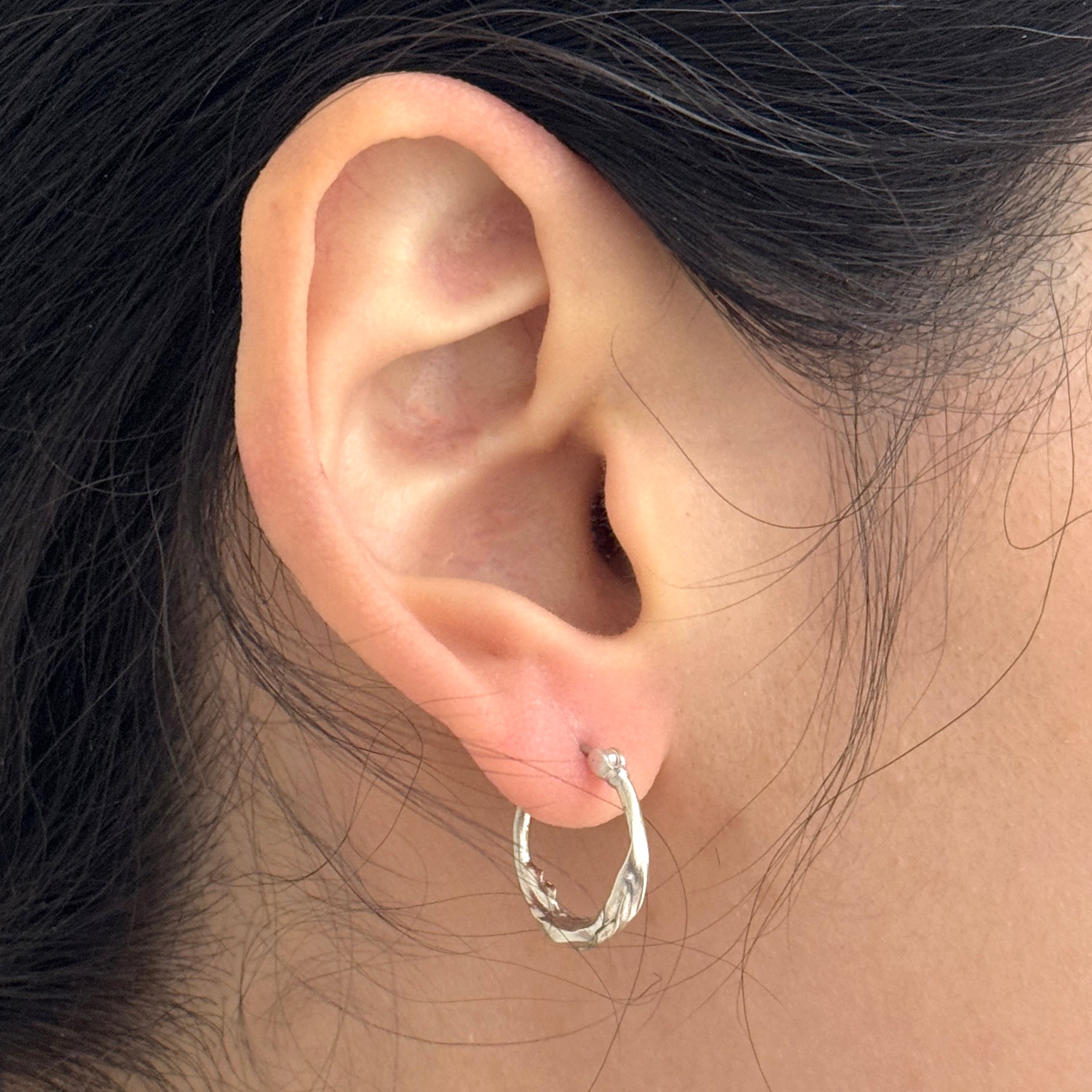 Alsolike x Whetstone Eternal Circle Small Loop Earrings