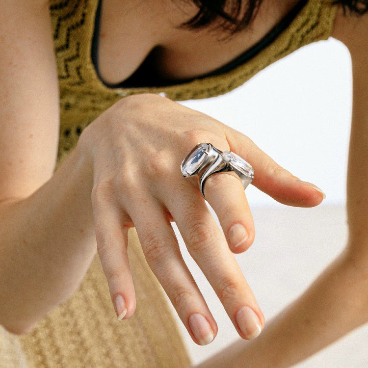 Susi Somos Double-Side Crystal Ring