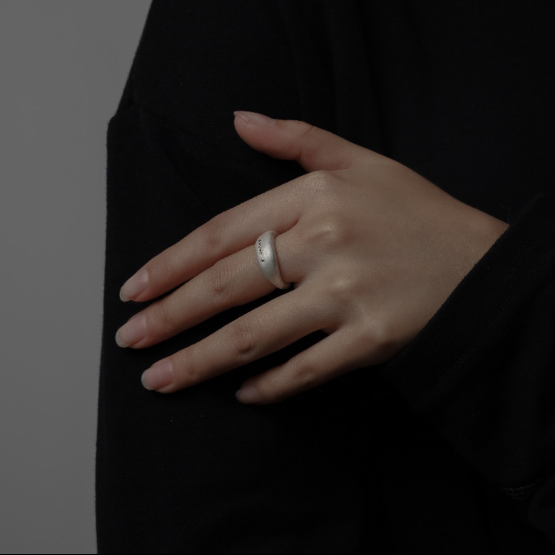 M.Wong Round not Round Wide Silver Ring