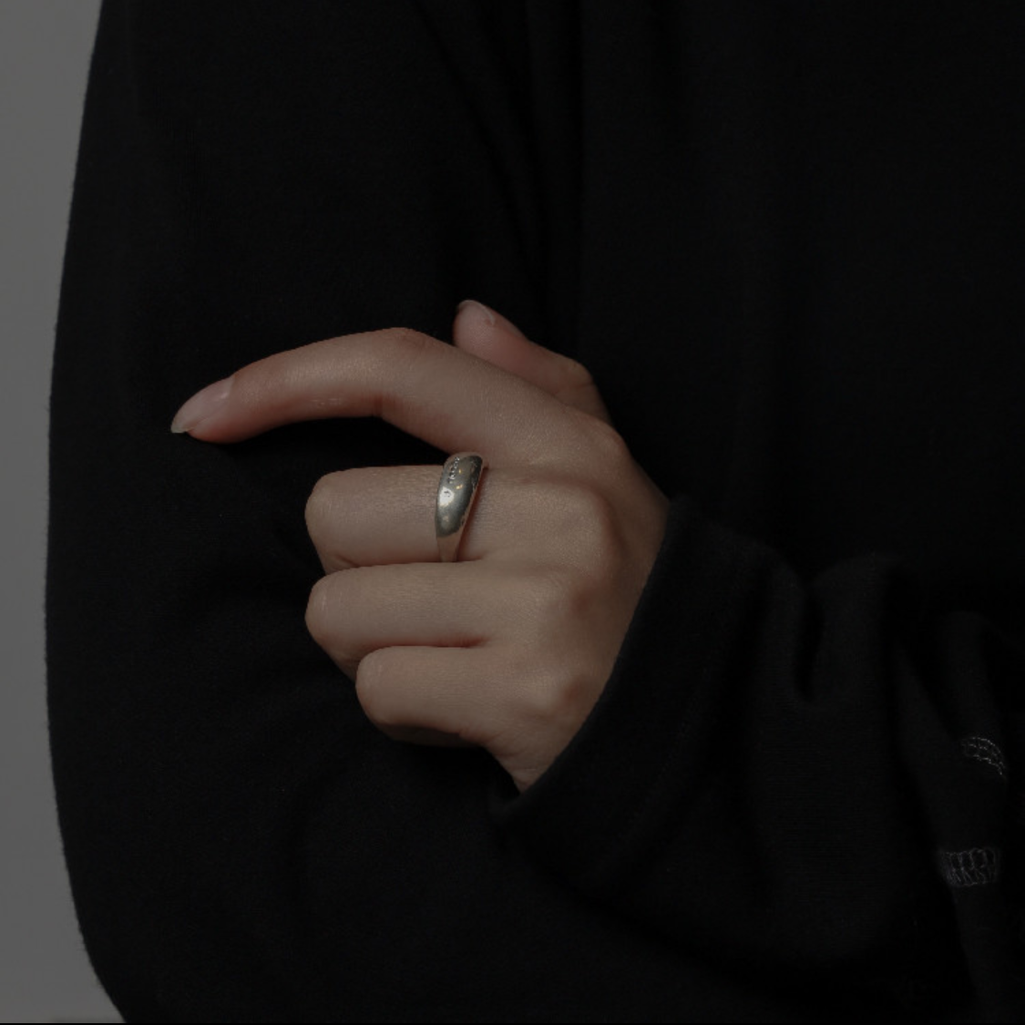 M.Wong Round not Round Wide Silver Ring