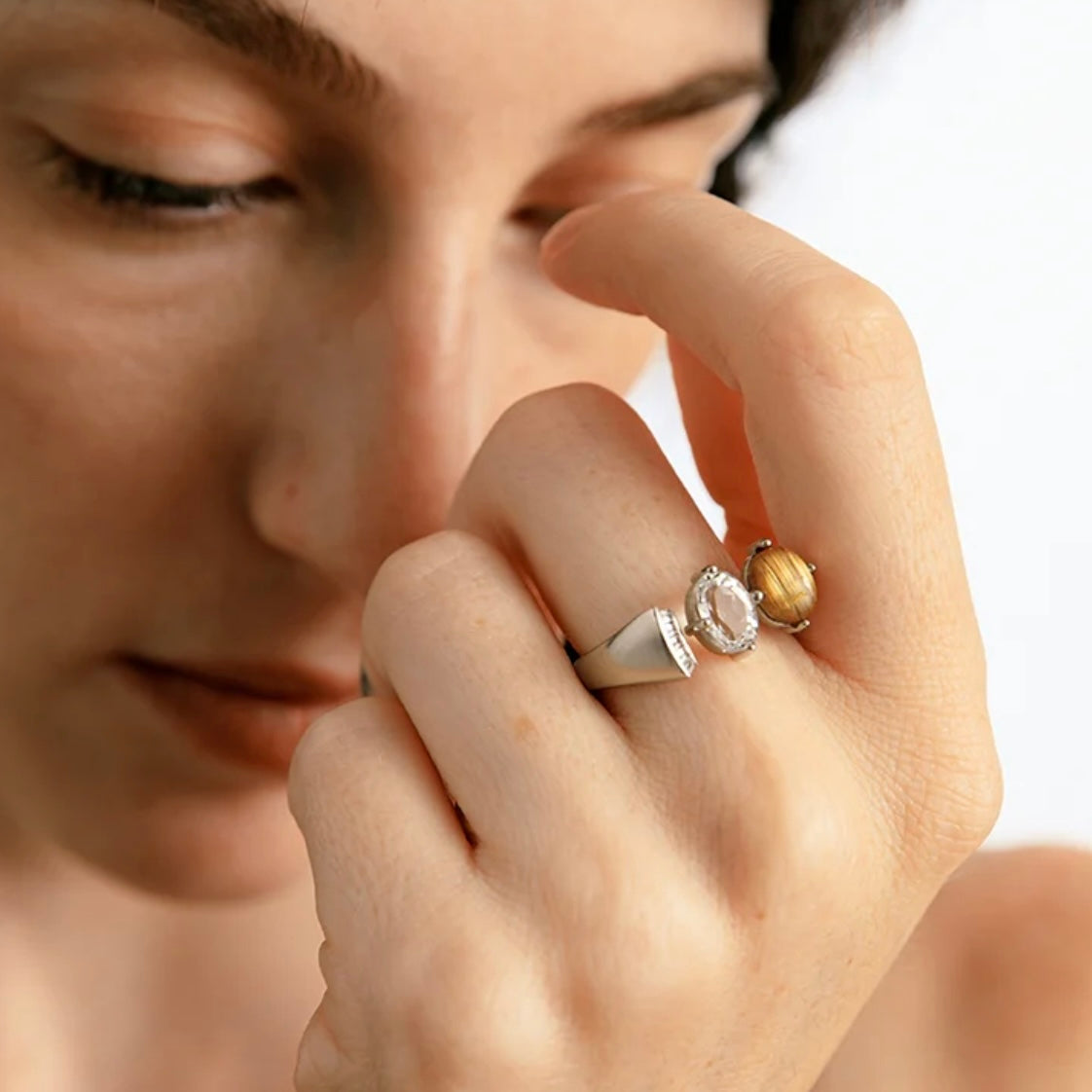 Susi Somos Double Crystal Ring