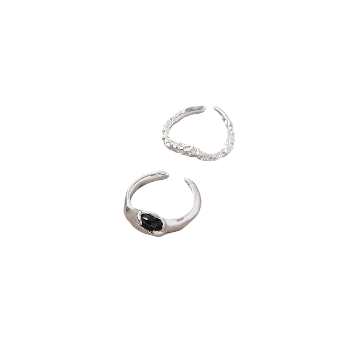 FOUNDRY BOUNDARY Pietersite Sliver Rings Set