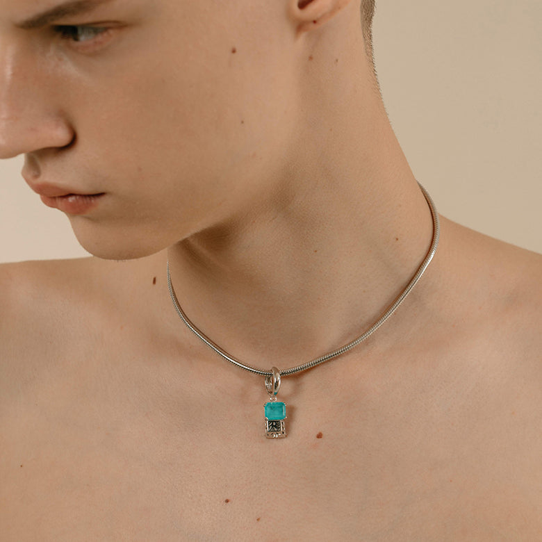 Susi Somos Paraiba Rotatable Necklace / Detachable Earring