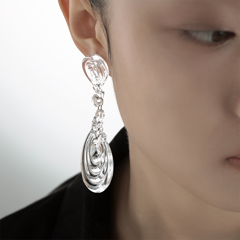 Sphinxy Plate Buckle Earrings