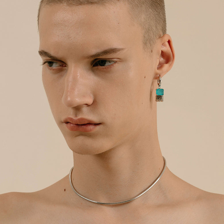 Susi Somos Paraiba Rotatable Necklace / Detachable Earring