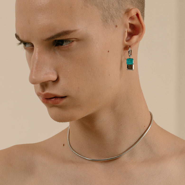 Susi Somos Paraiba Rotatable Necklace / Detachable Earring