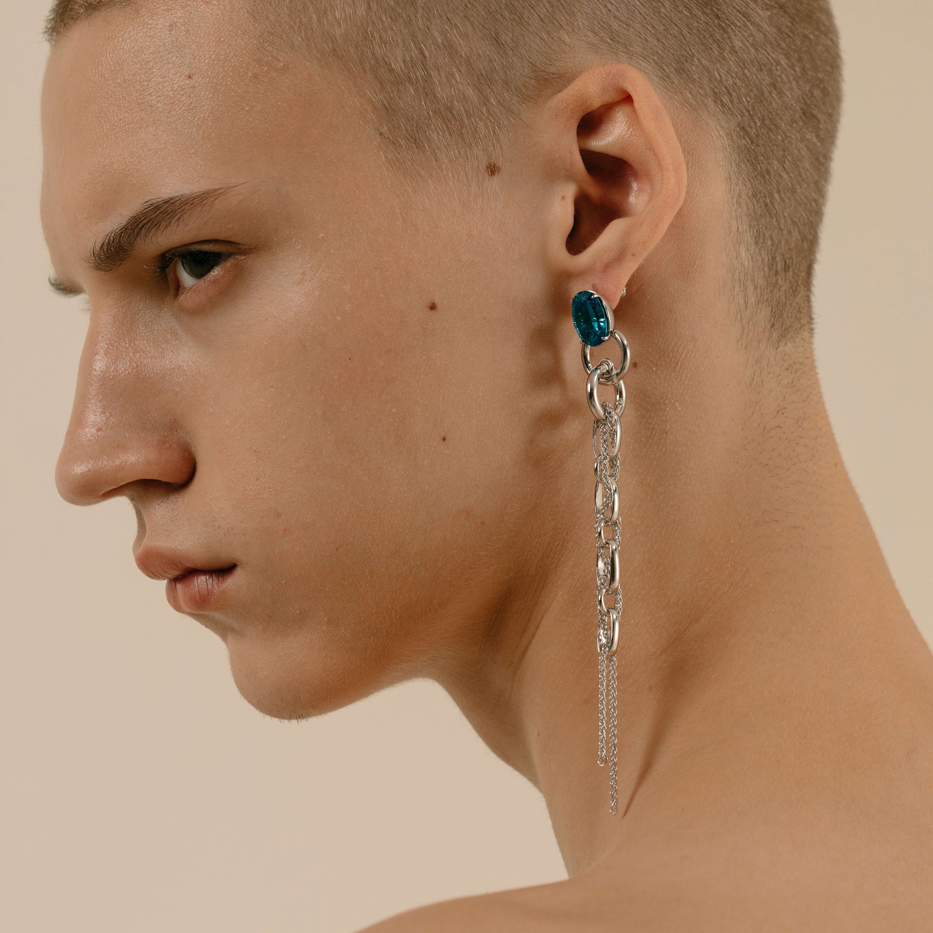 Susi Somos Crystal Jellyfish Round Earring