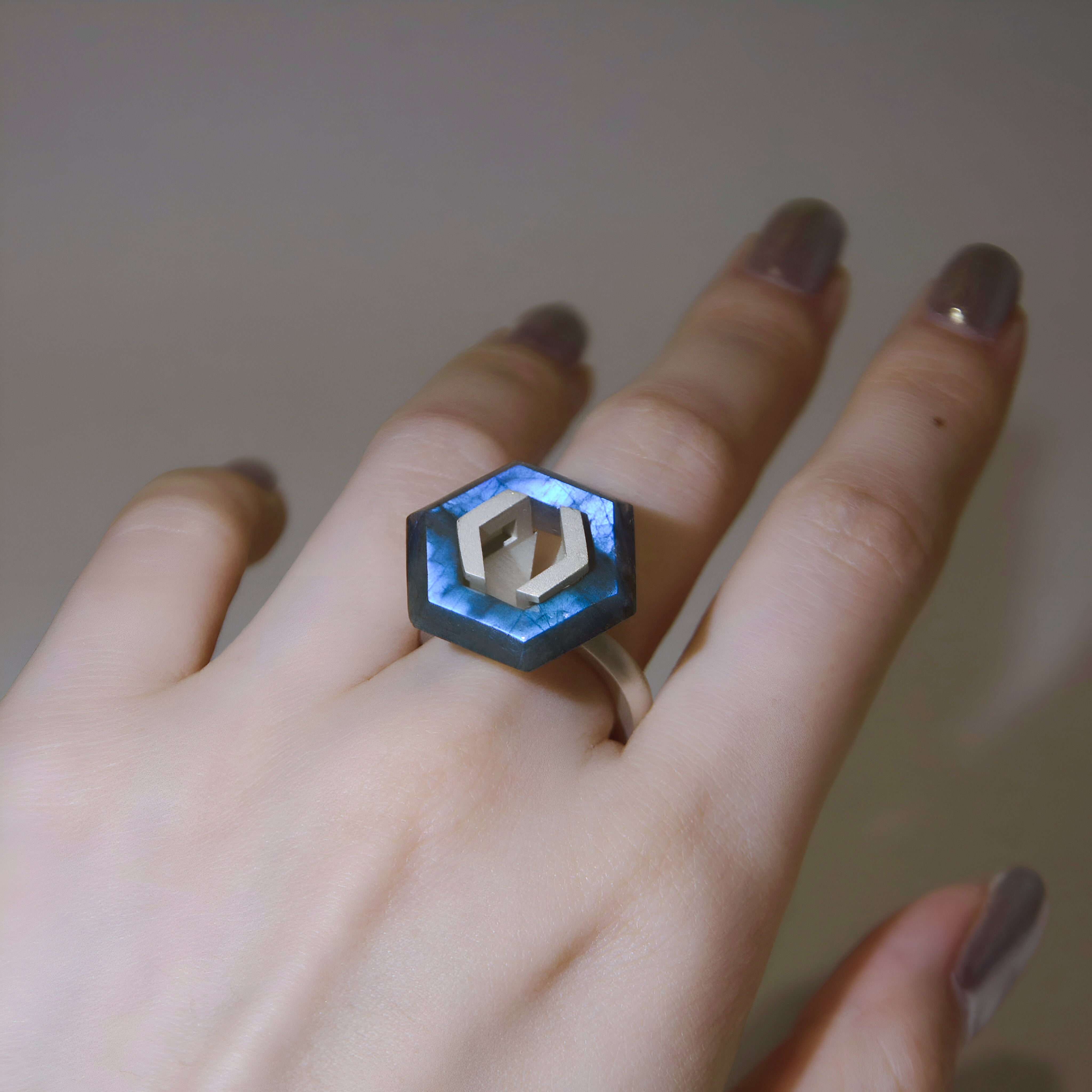 Whetstone Shimmer Hexa Ring