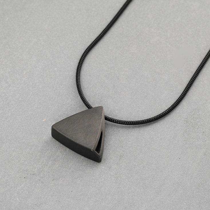 Sheng Zhang Curved Curves Triangle Pendant Series