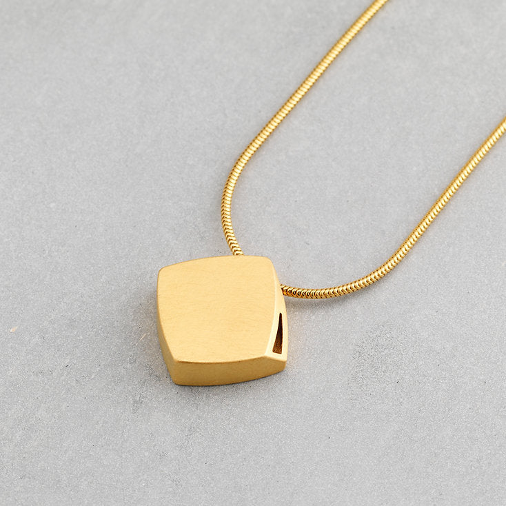 Sheng Zhang Curved Curves Rhombus Pendant Series