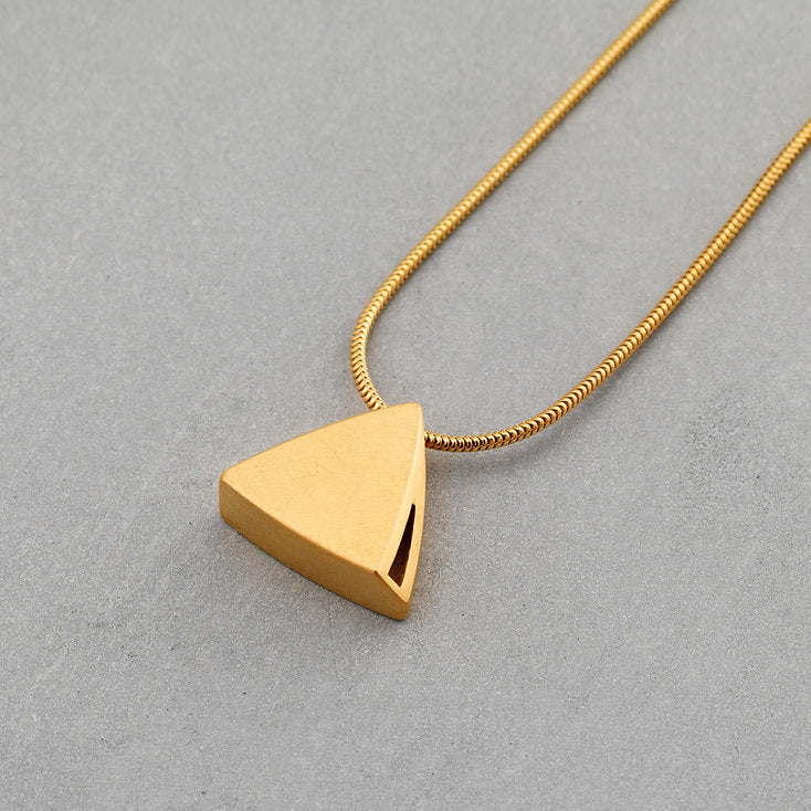 Sheng Zhang Curved Curves Triangle Pendant Series