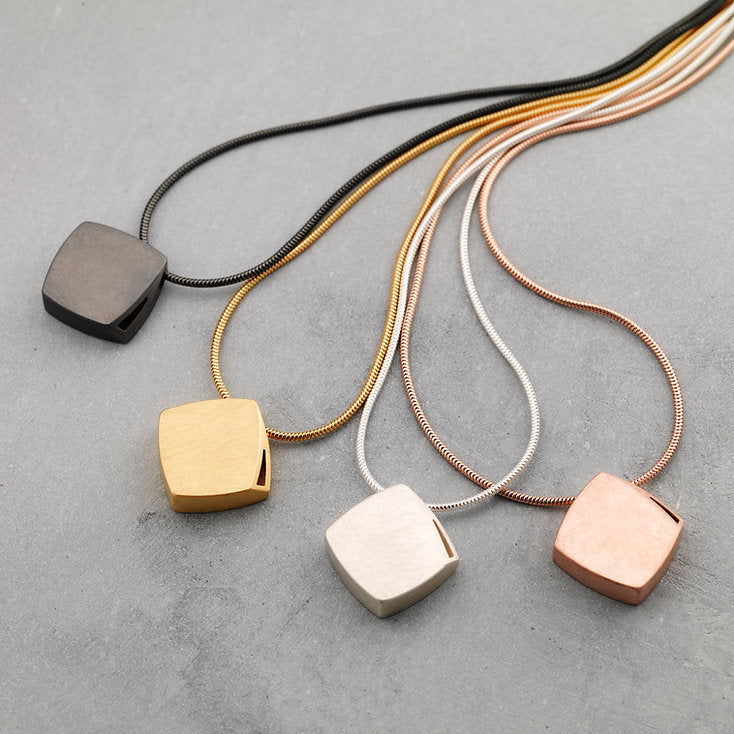Sheng Zhang Curved Curves Rhombus Pendant Series