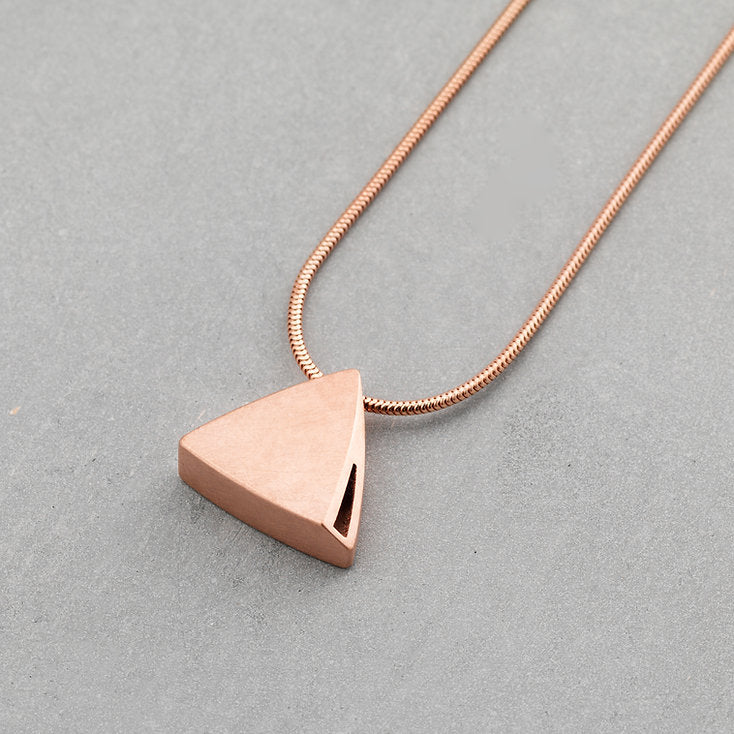 Sheng Zhang Curved Curves Triangle Pendant Series