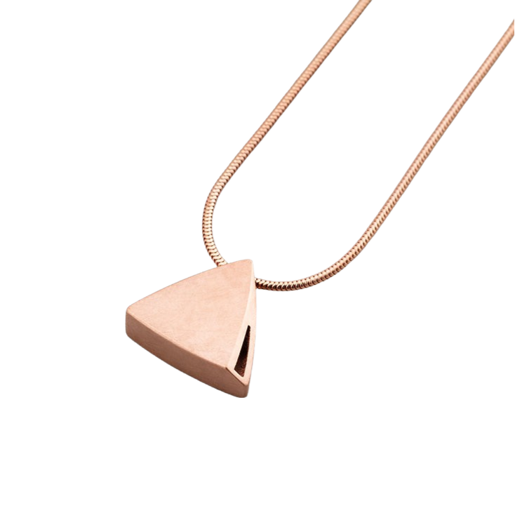 Sheng Zhang Curved Curves Triangle Pendant Series
