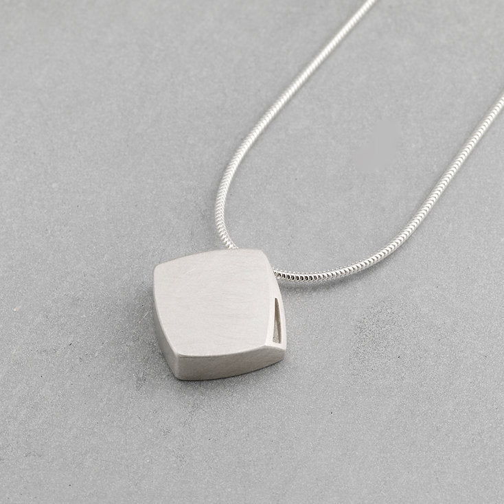 Sheng Zhang Curved Curves Rhombus Pendant Series