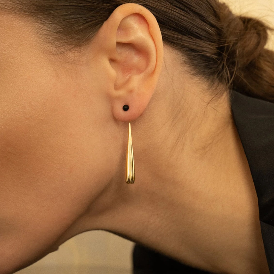 YUHU Awake Earrings Gold