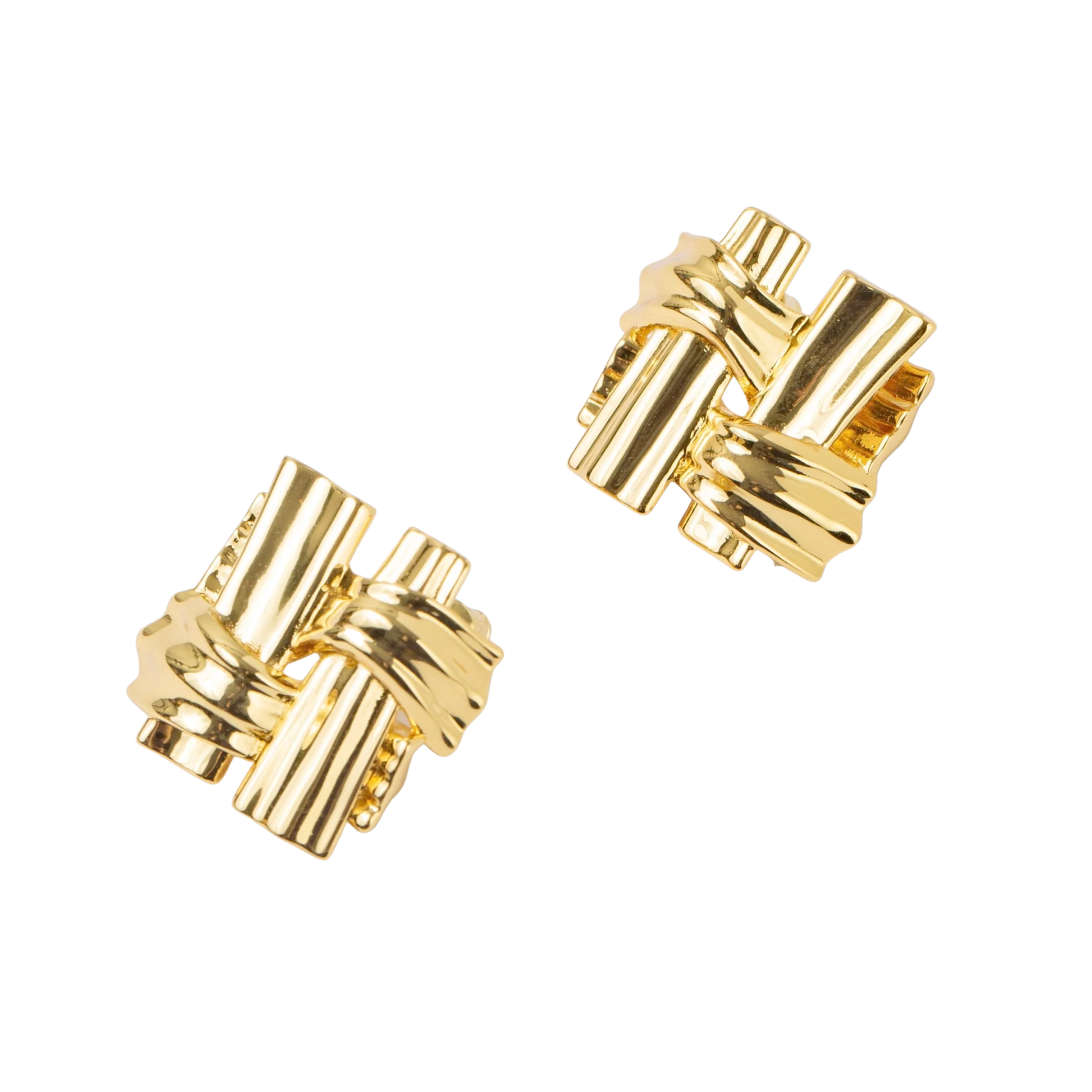 Missfitte Knot Gold Vermeil Ear-stud - ALSOLIKE