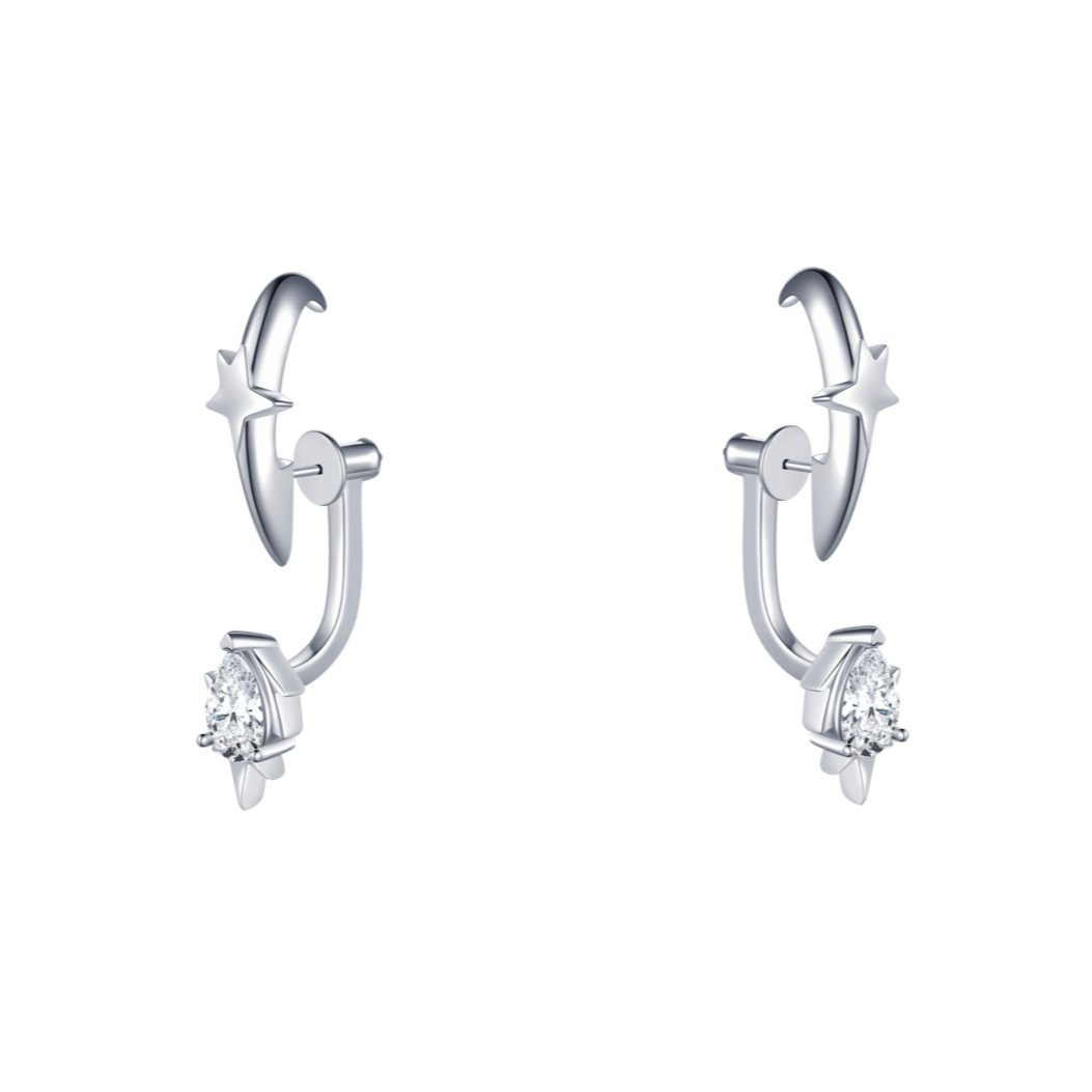 Water-drop Flame Stud Earring - Invade - ALSOLIKE