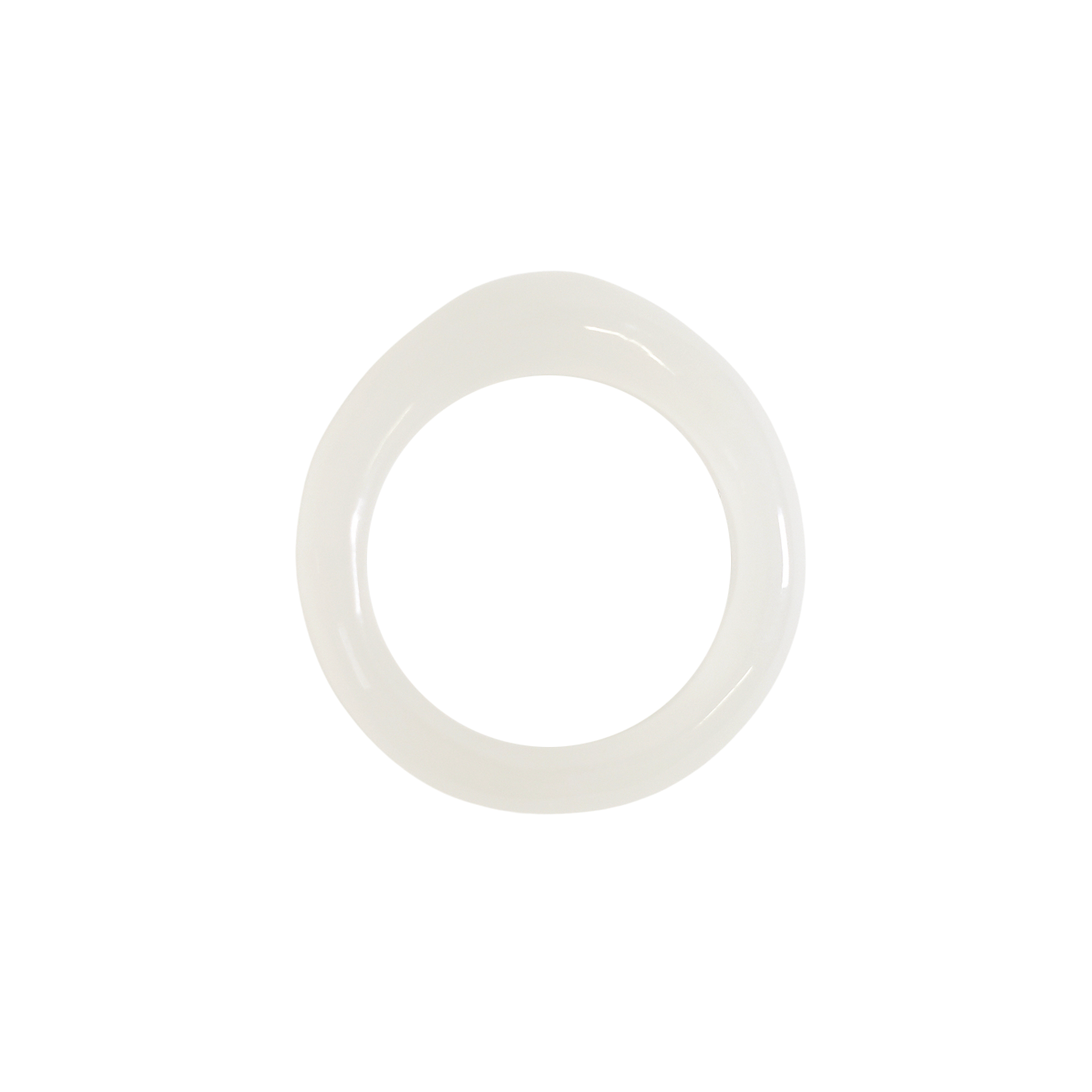 L'ELEMENTO Hetian White Jade Ring