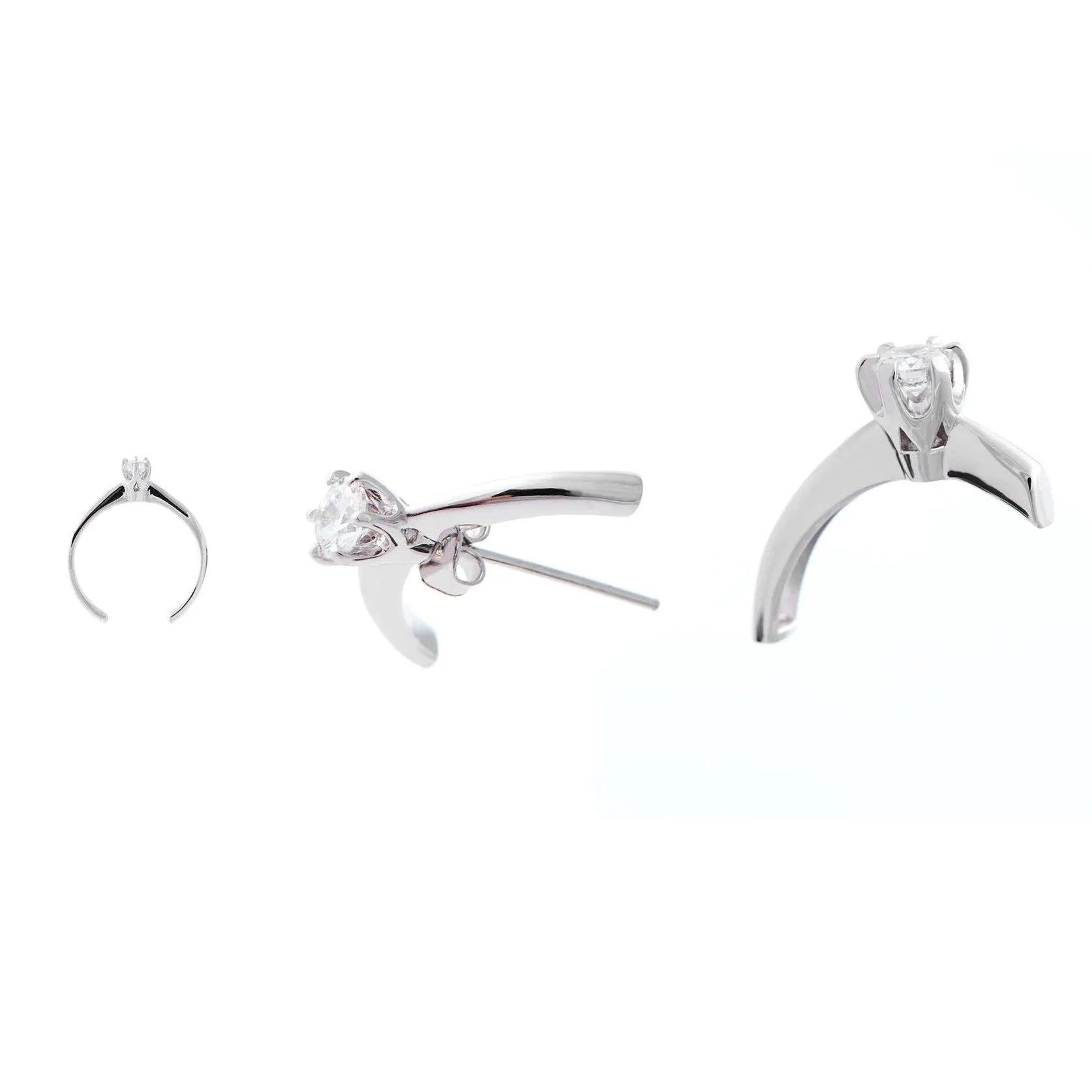 ‘Shop Now' Ring Earring Set - A-D-JUST - ALSOLIKE