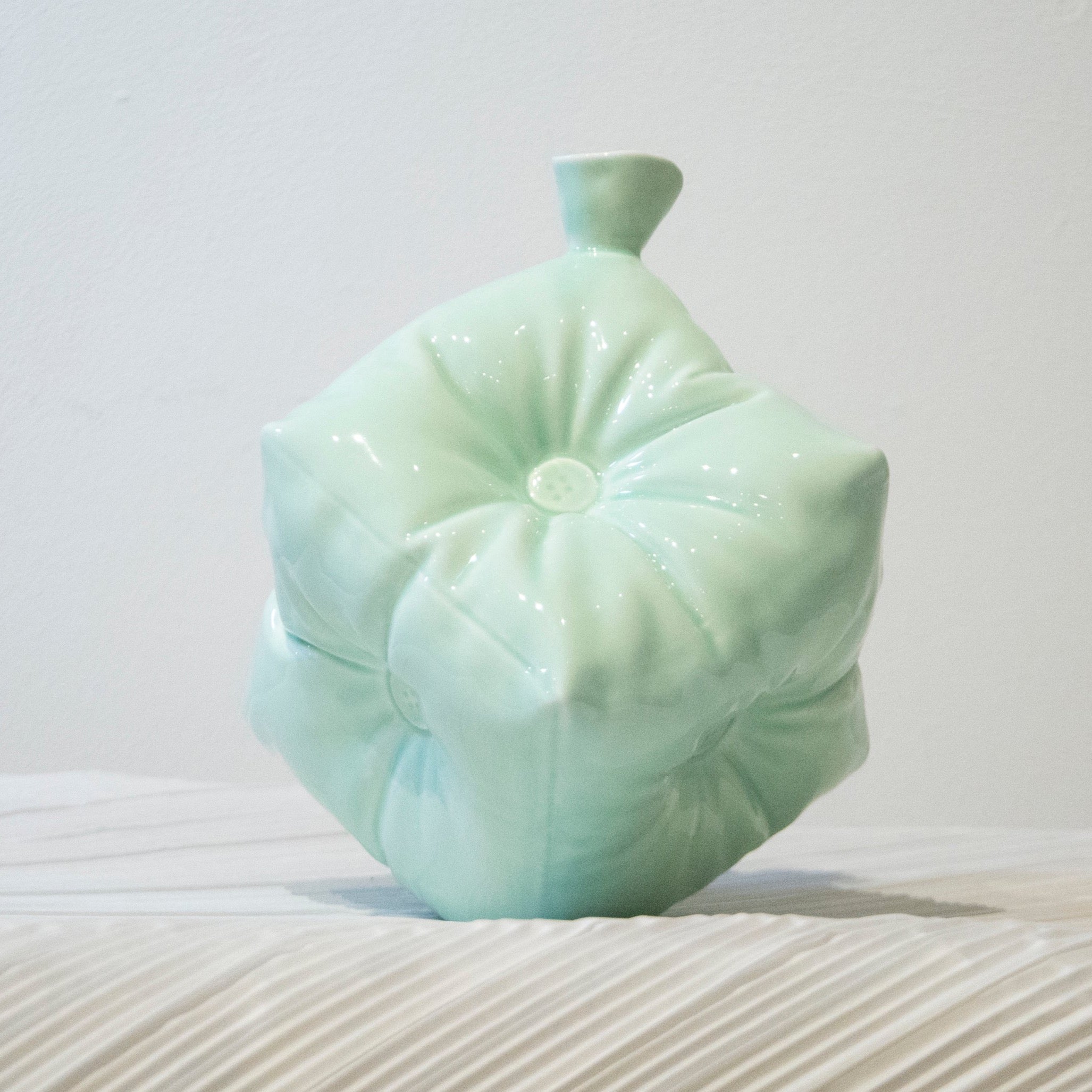 Yifan Renxu Studio Large Dice Mint Vase - - ALSOLIKE