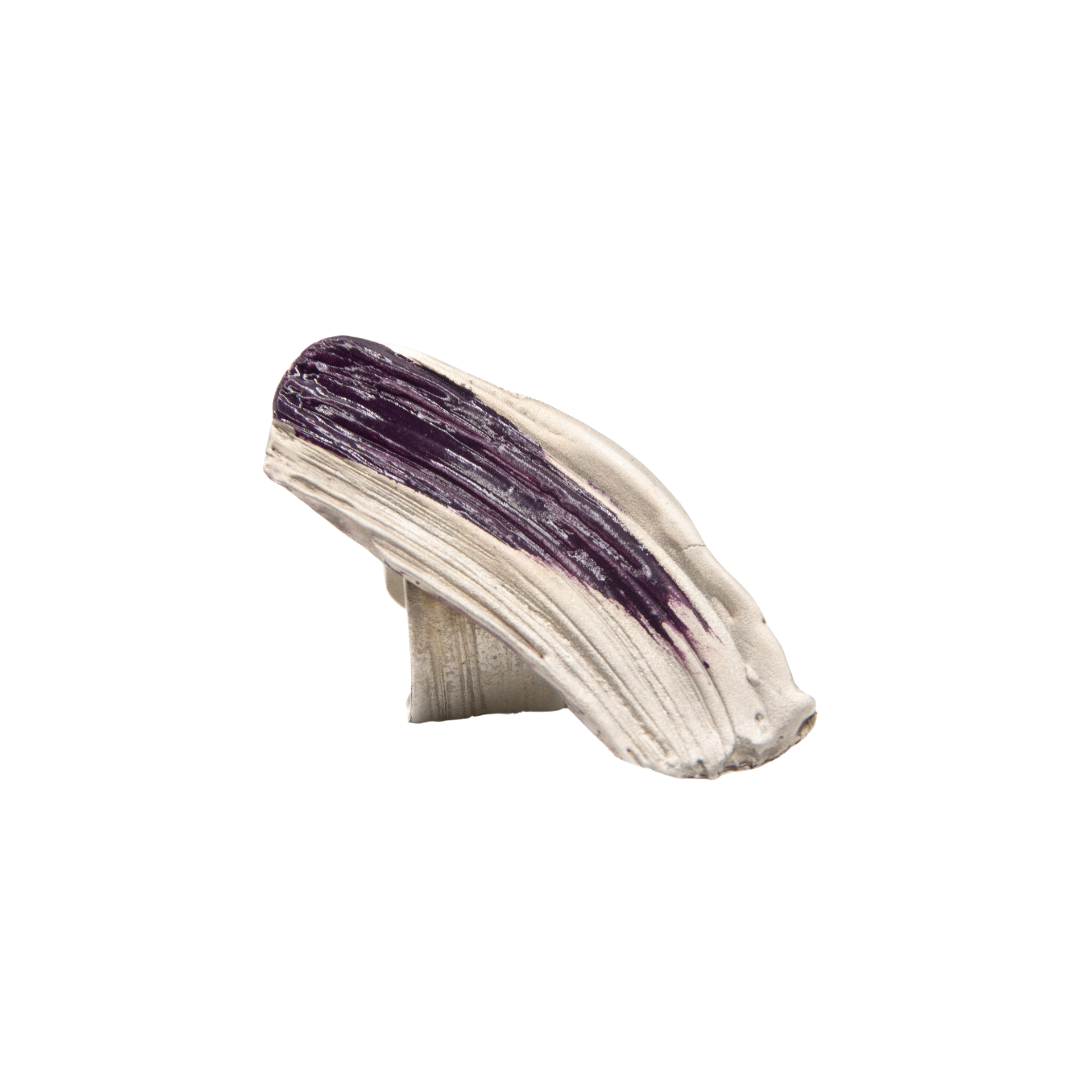 Mass Lee Silver on Canvas Ring Enamel Purple