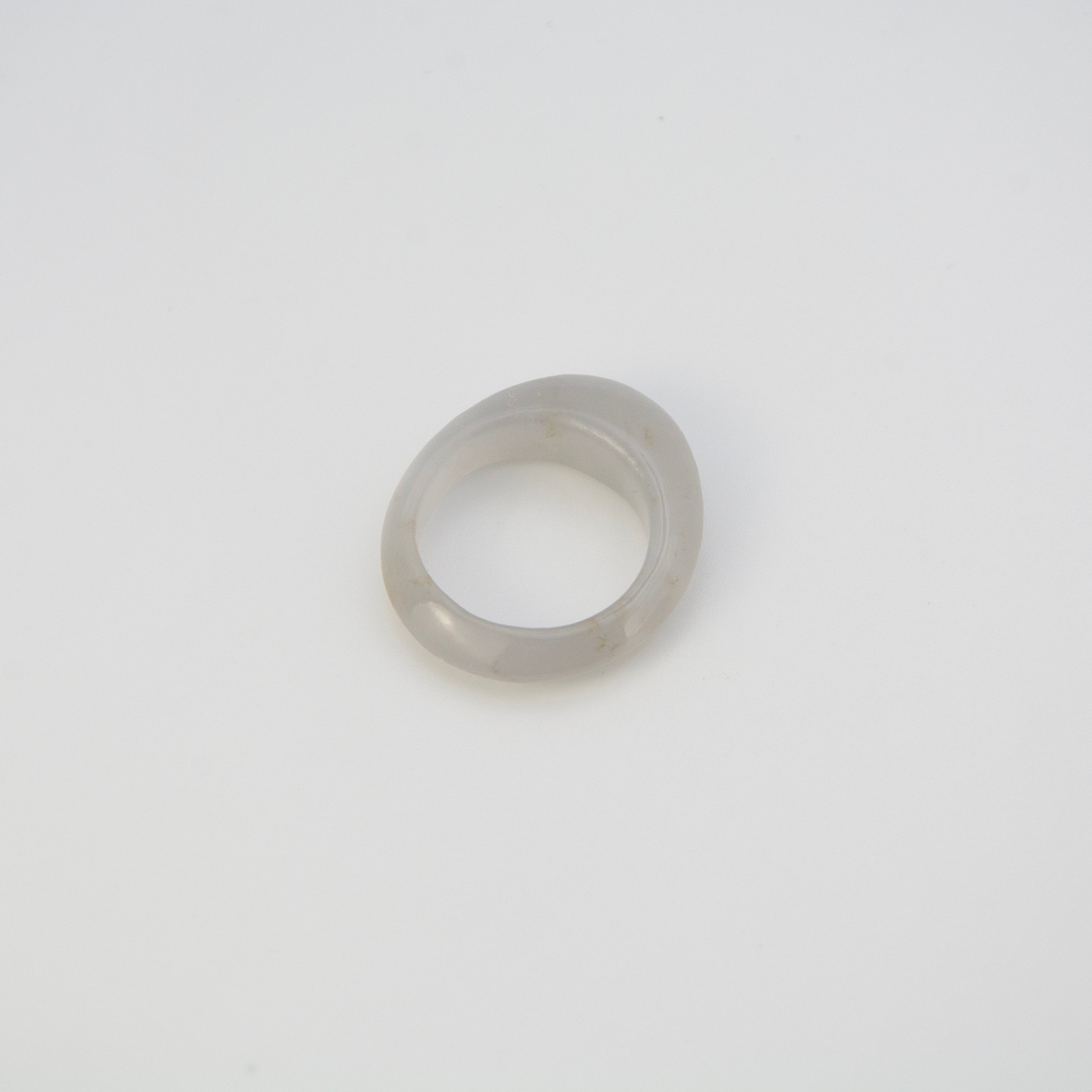 L'ELEMENTO Hetian Smoky Jade Ring