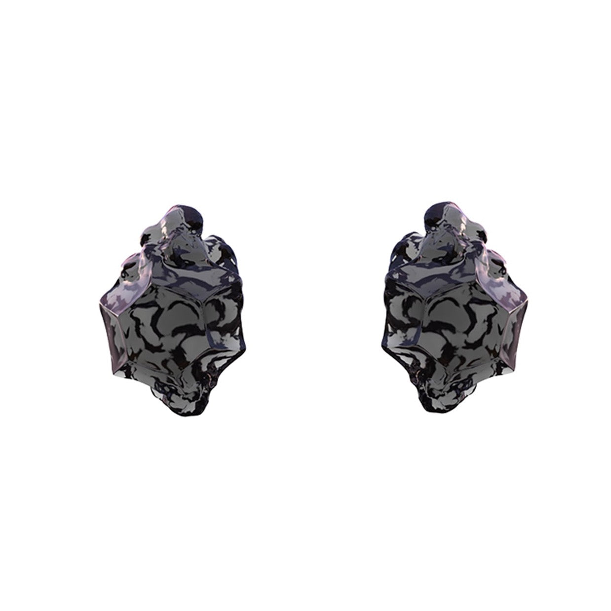 'Diamond Fossil' Resin Ore Earrings - Sphinxy - ALSOLIKE