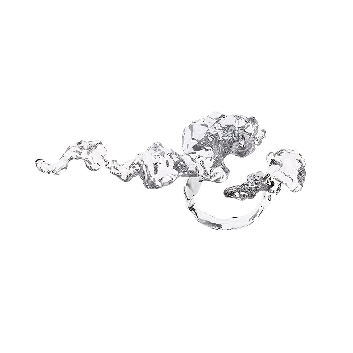 'Diamond Fossil' Resin Long Ring - Sphinxy - ALSOLIKE