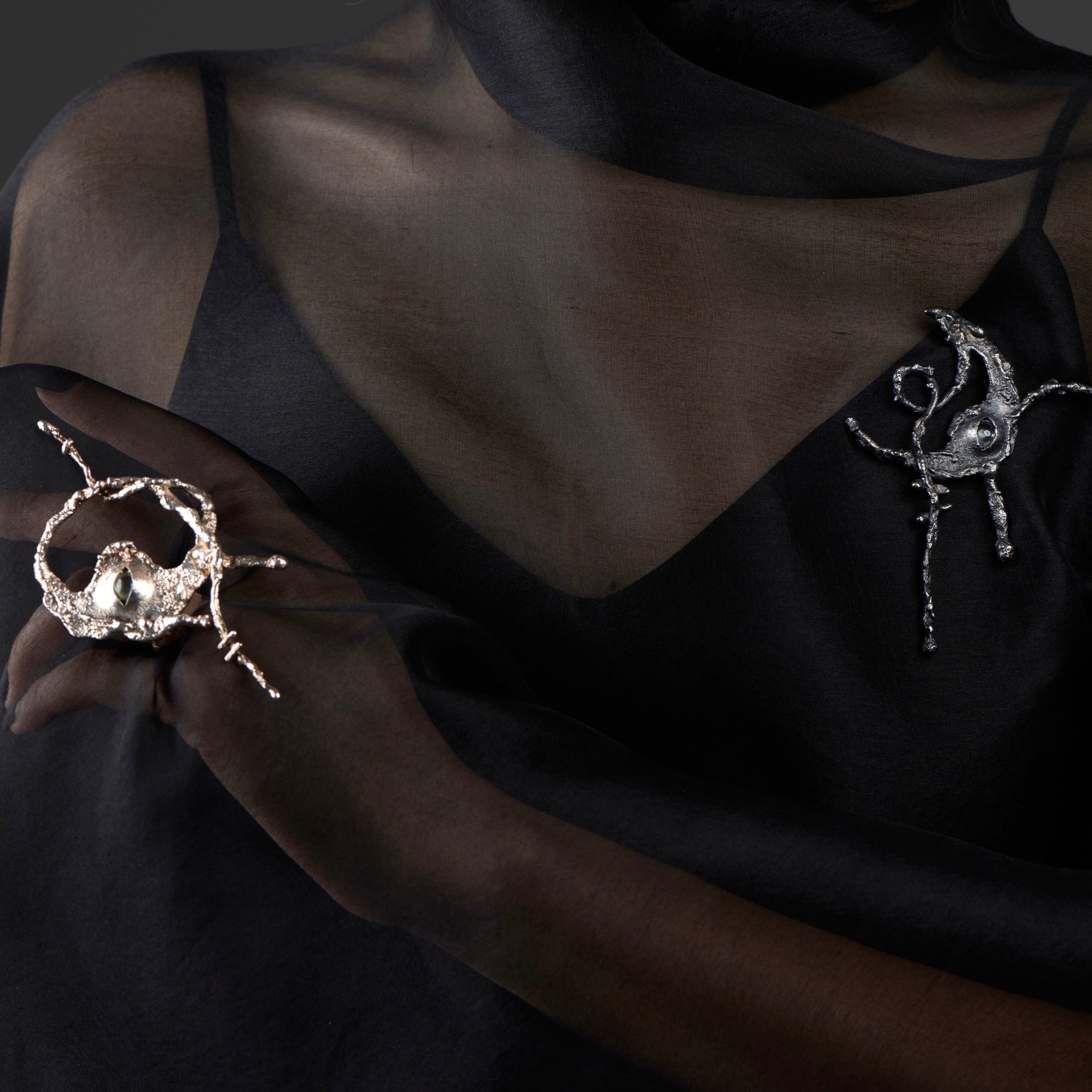 'Gaze' Moon Brooch - Yumeng Wu - ALSOLIKE