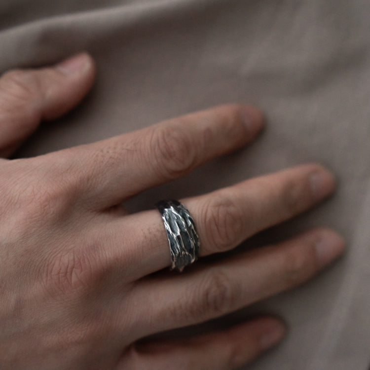 'Texture Collection' Water Ring - M.Wong - ALSOLIKE